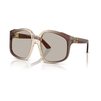 Miu Miu Sunglasses, female, Brown, Size: 59 MM Mua07S Sunglasses