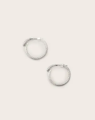 AllSaints Serpent Small Hoop Earrings