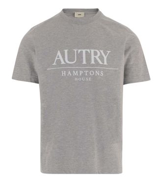 Autry Dark Grey Cotton Blend T-Shirt
