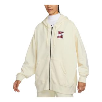 Nike (WMNS) Nike Sportswear Essential Fleece Jacket Beige FV8445-113