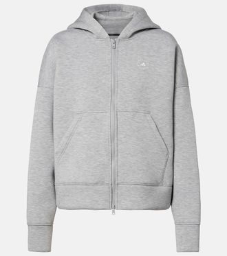 adidas by Stella McCartney Scuba jersey zip-up hoodie