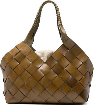 Dragon Diffusion Castello Woven Leather Tote Bag