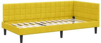 vidaXL Estructura De Cama En Esquina Amarillo 90 Cm X 190 Cm Vidaxl