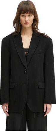 Anine Bing Jassen, Dames, Zwart, L, Wol, Quinn Blazer