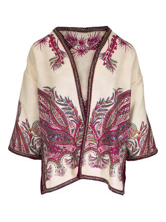 Etro Top met paisley-print - Beige