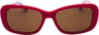 Moschino Unisex Love Fuchsia Pink Frame Brown Lensed Sunglasses - One Size