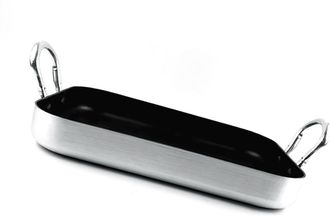 Infinite Sart&eacute;n Rectangular Antiadherente De Aleaci&oacute;n De Aluminio, Multifuncional, Con Fondo Plano Y Asas F&aacute;ciles De Usar, Para Uso Dom&eacute;stico Y Profesional, 36