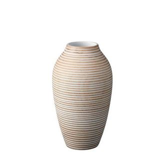 Be Home Striped Kiln Wood Classic Vase in White at Nordstrom