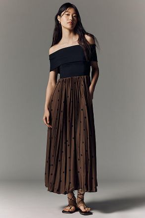 Hutch Off-The-Shoulder Twofer Midi Dress