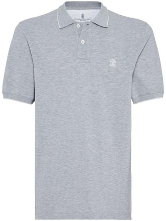 Brunello Cucinelli Logo Cotton Polo Shirt