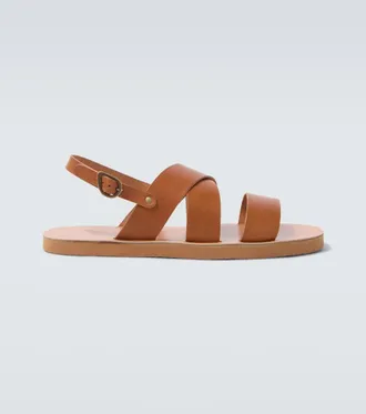 Ancient Greek Sandals Miltos leather slingback sandals
