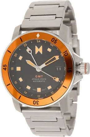 MVMT Cali Diver Automatic GMT Watch, 40mm in Silver/silver at Nordstrom Rack