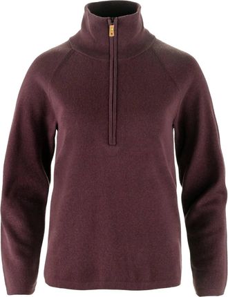 Fj&auml;llr&auml;ven Womens Ovik Lite Half Zip Sweater In Port