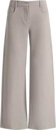 Max Mara Smmallegra Jeans - Dames - Wijde Broeken - Grijs - M - Katoen - Broeken