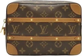 Louis Vuitton Pre-owned Cross Body Bags, female, Brown, Size: ONE SIZE Pre-owned Canvas Cross Body Bag