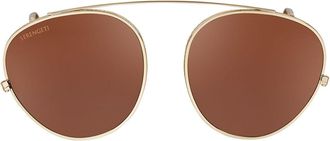 Serengeti Eyewear Serengeti Clip On Only Polarized SS603008 Mens Sunglasses Gold Size Standard
