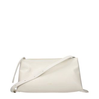 Jil Sander White Leather Crossbody Womens Bag