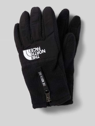 The North Face Handschuhe aus Fleece mit Label-Stitching und Rei&szlig;verschluss in Black, Gr&ouml;&szlig;e M