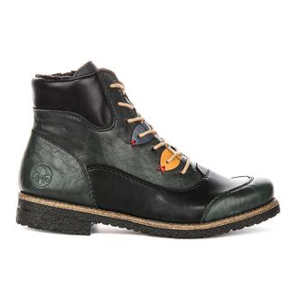 Rieker Lace-up Boots, female, Green, 6 UK, Fur Lined Lace-Up Zip Boot