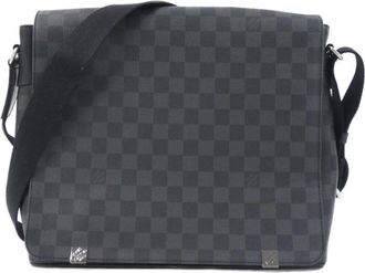 Louis Vuitton Graphite Coated Canvas Shoulder Bag (Pre-Owned)