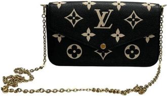 Louis Vuitton Tweedehands Canvas Louis Vuitton tassen - Dames - Vintage Schoudertas - Zwart - ONE Size - Vintage