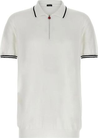 Kiton Ciro Polo Shirt - Heren - Polos - Wit - 3XL - Katoen - Tops