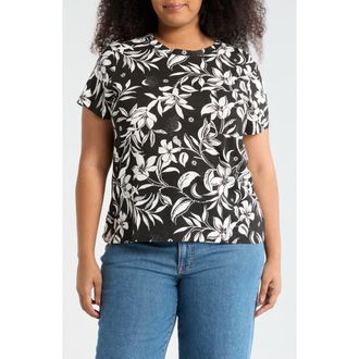 Sanctuary Cotton Blend Pocket T-Shirt in Natures Nectar Black at Nordstrom Rack, Size 1 X