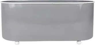 Foreside Home And Garden Oblong Planter Gray Metal at Nordstrom