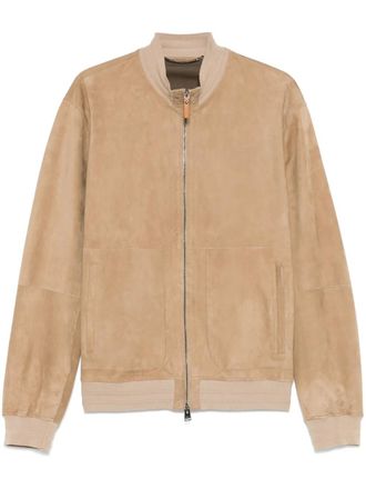 Canali Su&egrave;de bomberjack - Beige