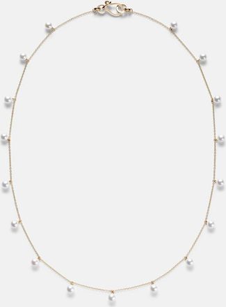 Sophie Bille Brahe Lou Lou 14kt gold necklace with freshwater pearls