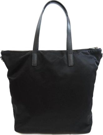 Prada Womens Nylon Tote Black Lining