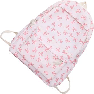 Generic Preppy school bag girls, Bow Backpack Aesthetic, Back packs for teens, preppy school bags for girls handbags, Nylon Backpack For Women, girls back pac