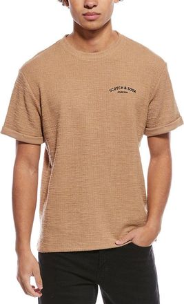 Scotch & Soda Textured Slub Interlocking T-Shirt