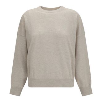 Brunello Cucinelli Maglione in Cashmere con Catena Monili - - Knitwear - Uomo - Beige - L