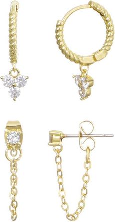 Adornia Adornia Spring2 14K Cz Earrings
