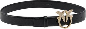 Pinko Winged Logo Buckle Belt - Black