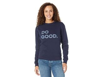 Cotopaxi Do Good Crew Sweatshirt Womens Clothing Maritime : XS, Polyester/Cotton
