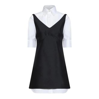 Balenciaga Hybrid Shirt Dress - Dames - Jurken - Zwart - Maat: 2XS Katoen