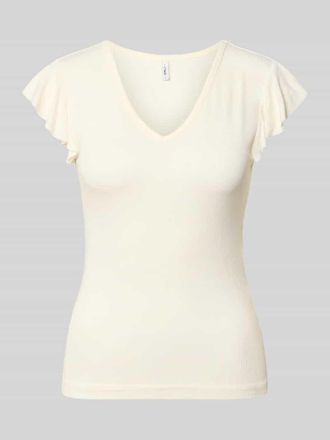 Only Slim Fit Top aus Viskose-Mix Modell BELLA in Weiss, Gr&ouml;&szlig;e XL