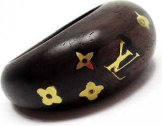 Louis Vuitton Brown Wood Band Ring (Pre-Owned)