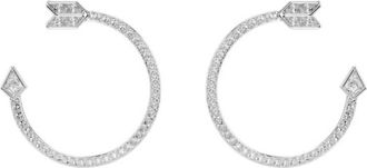 Swarovski Idyllia Rhodium Plated Hoop Earrings