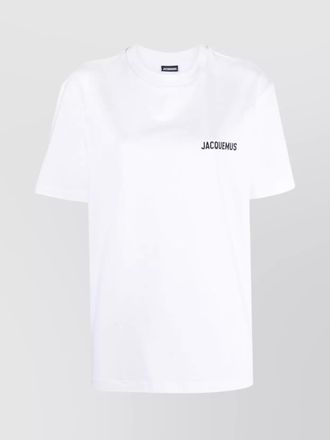 Tシャツ・カットソー JACQUEMUS FW23 CAMICIA (233SH0481454 1EH) White 'Fiesta' T - shirt with logo Jacquemus