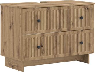 vidaXL Mueble De Lavabo Para Ba&ntilde;o Ede Roble Artisan 82 X 41 X 59 Cm Vidaxl