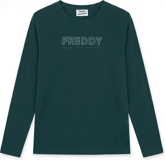 Freddy T-shirt manica lunga con logo in perline