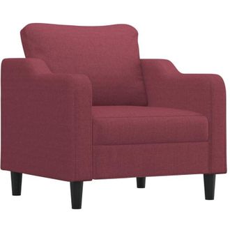 vidaXL Sill&oacute;n De Tela Rojo Tinto 60 Cm Vidaxl