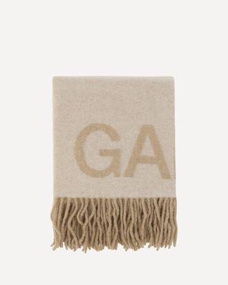 Ganni Fringed wool Scarf Female UNI