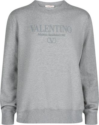 Valentino Embroidered Logo Crewneck Sweatshirt