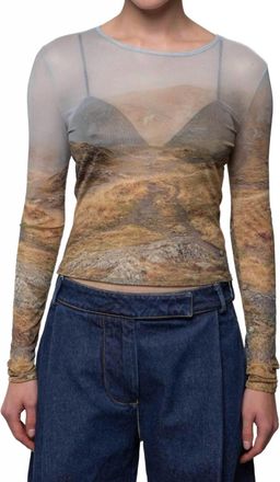 Esth&eacute; Womens Negoiu Mesh Top In Gray