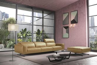 Egoitaliano 3-Sitzer »Gloria, super bequem, hochwertige Verarbeitung, edles Design, Megasofa« beidseitig verstellbare Rückenelemente, mit Designmetallfüssen