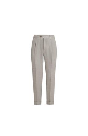 Brunello Cucinelli Gabardine garment dyed trousers in Khaki at Nordstrom, Size 62 It